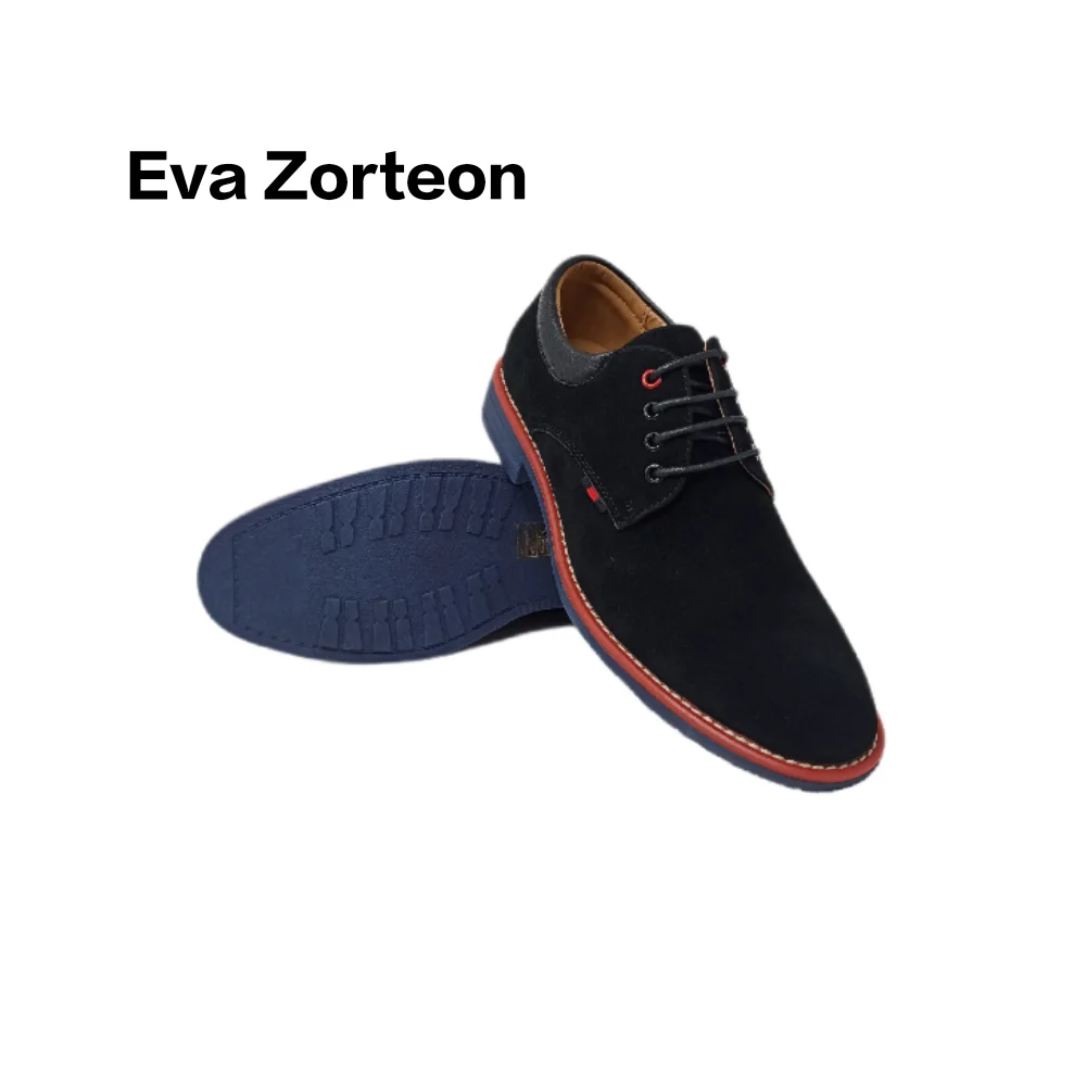 Мужские классические туфли из замши simil. Мужская обувь со шнурками. - купить по