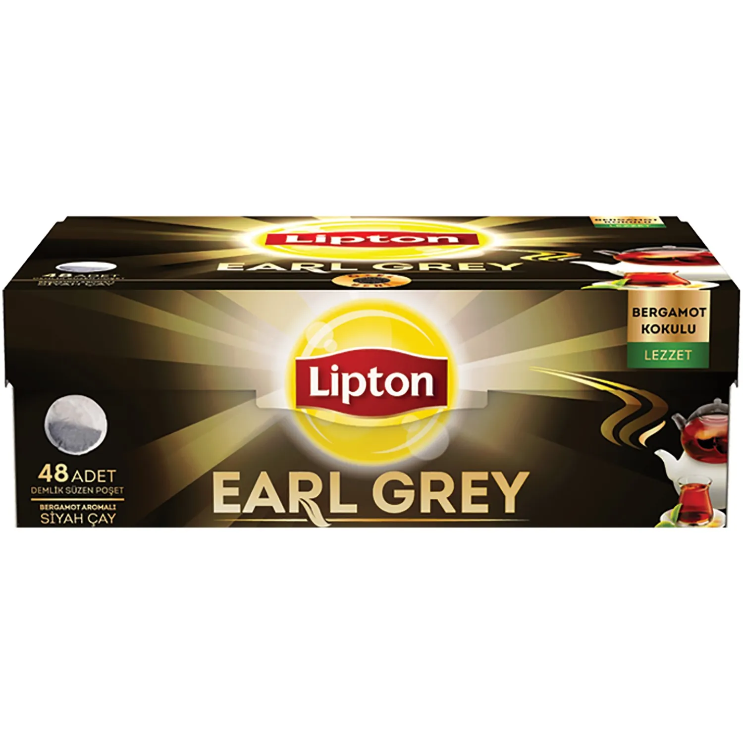 

WONDERFUL Luxury Lipton Teapot Tea Bag Earl gray 48pcs FREE SHIPPING