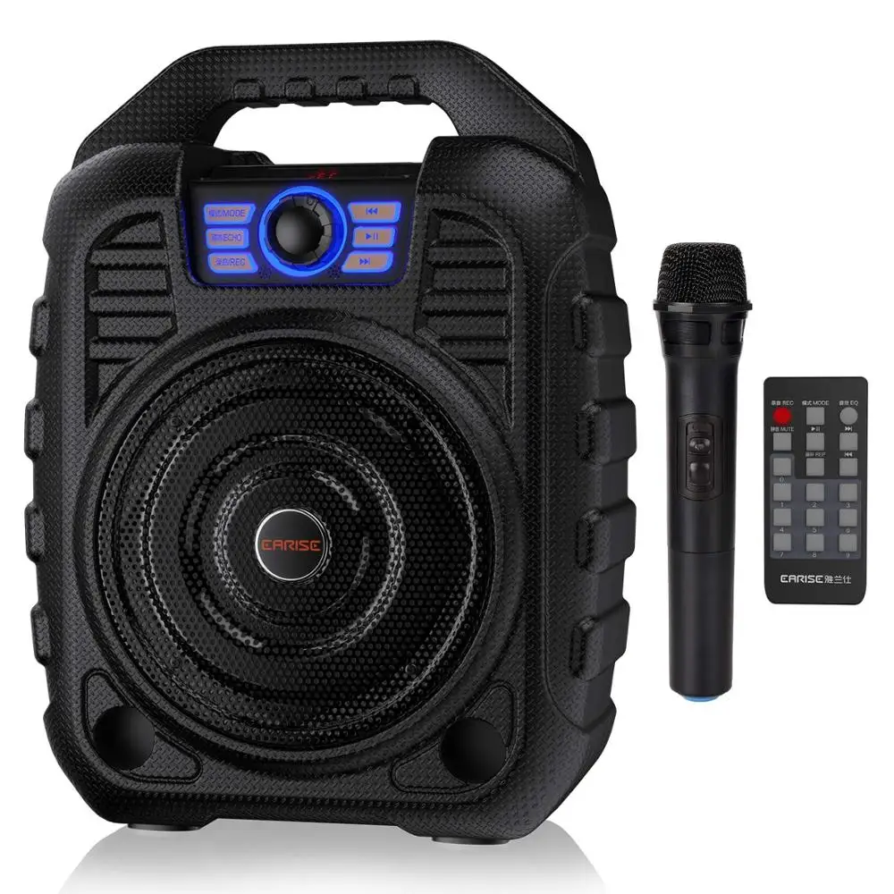 EARISE T26 портативная PA система Bluetooth динамик и беспроводной микрофон для караоке