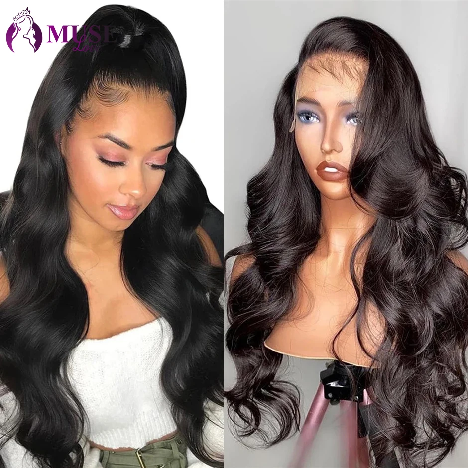 HD Lace Frontal Wigs Human Hair Pre Plucked Brazilian Body Wave Lace Frontal Wig For Women Full Hd Glueless Remy Virgin Hair