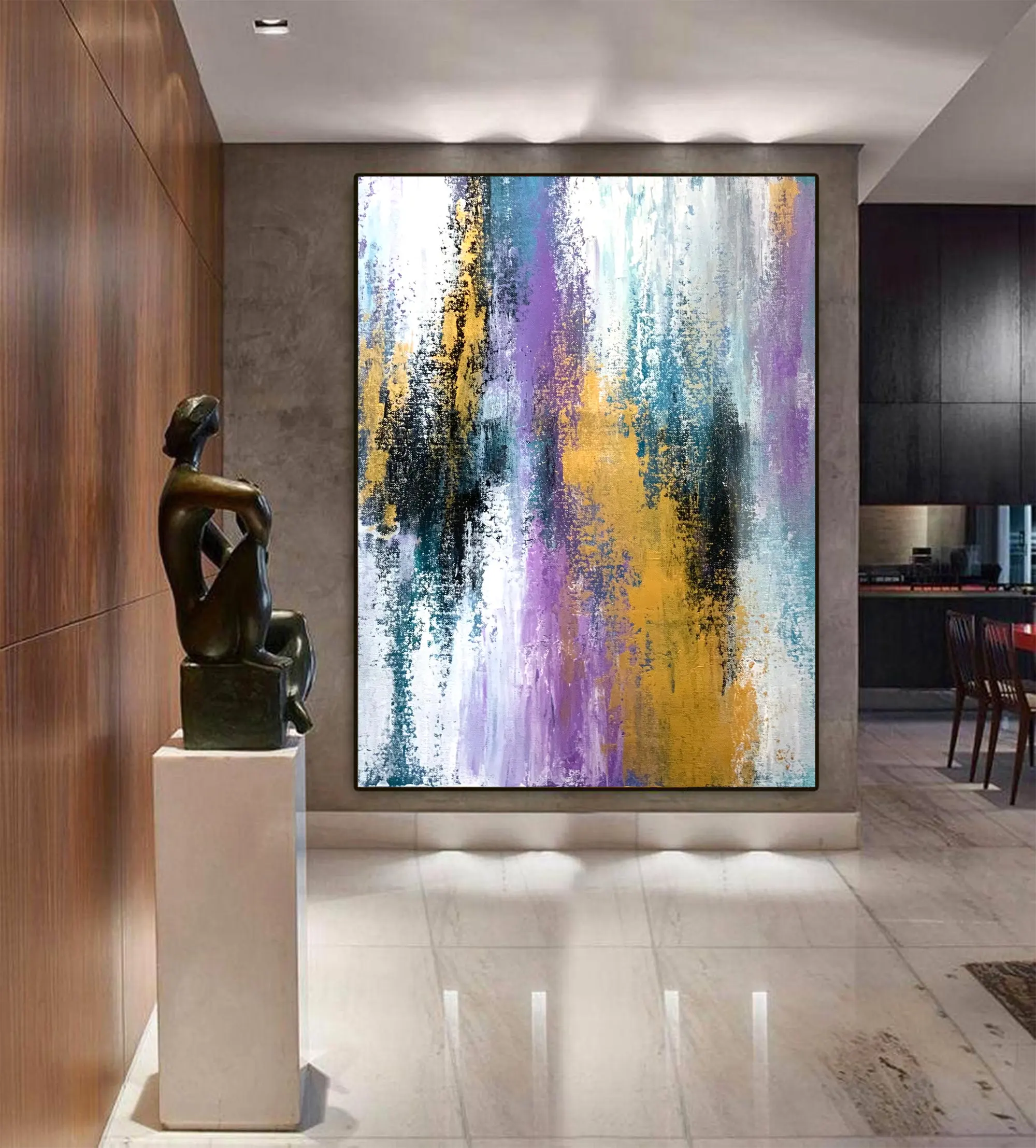 

100% Handpainted Wall Art Oil Painting On Canvas Handmade Abstract Art Decorative Picture For Living Room Wall Cuadros