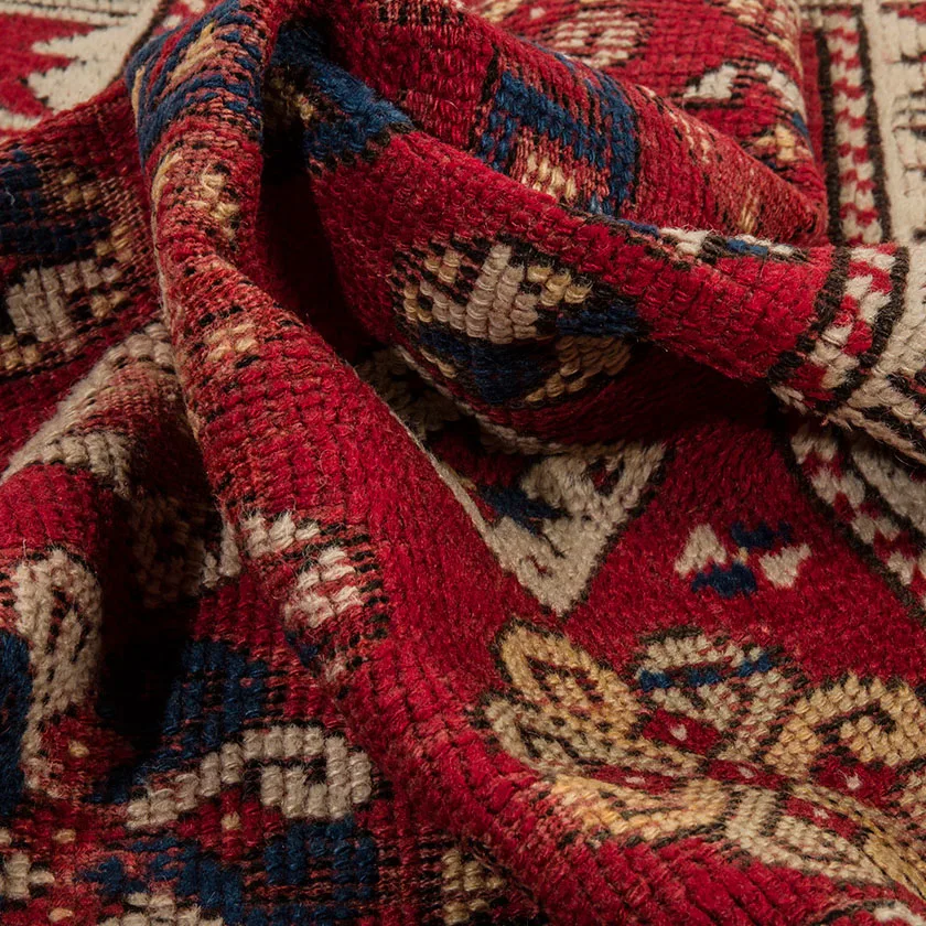 

Red Area Rug, Persian Oversize Rug, Floral Carpet Rug