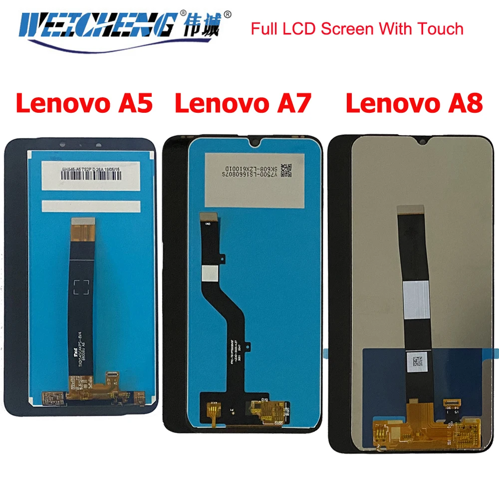 ЖК-дисплей для Lenovo A7 L19111 A8, сенсорный экран, дигитайзер, датчик для LENOVO A5 LCD L18021 L18081 LCD Lenovo A8 2020 L10041 LCD