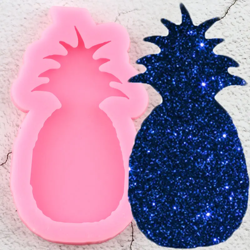 

Блестящая силиконовая форма в виде ананаса для изготовления ювелирных изделий, формы для эпоксидной смолы, форма для полимерной глины и Под...