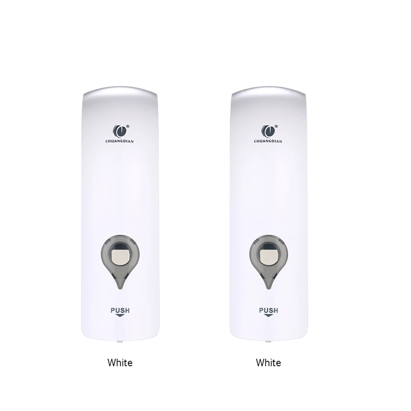 2pcs White 300 мл дозатор для жидкого мыла, дозатор для кухонного мыла, настенный дозатор для ванной, душа, жидкое дезинфицирующее средство, диспенсер для мыла на ощупь - Цвет: 2pcs White