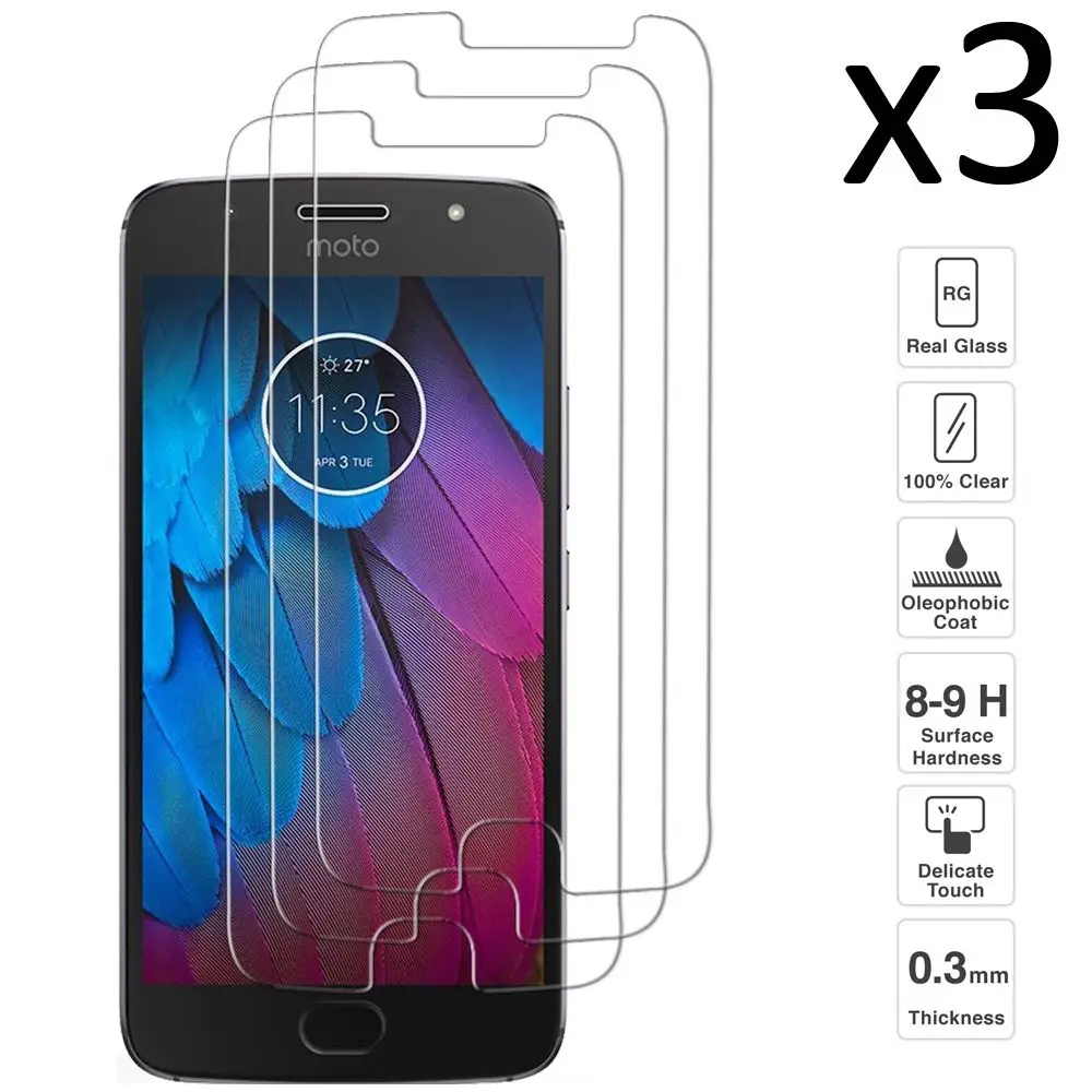 Motorola мотоцикл G5S набор 3 шт протектор экрана закаленное стекло | Мобильные