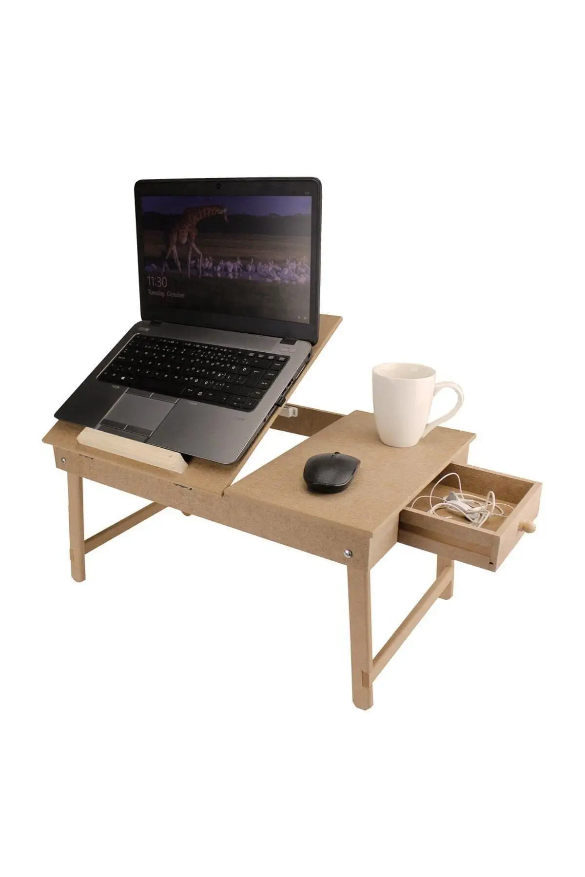 

Wooden Adjustable Laptop Stand