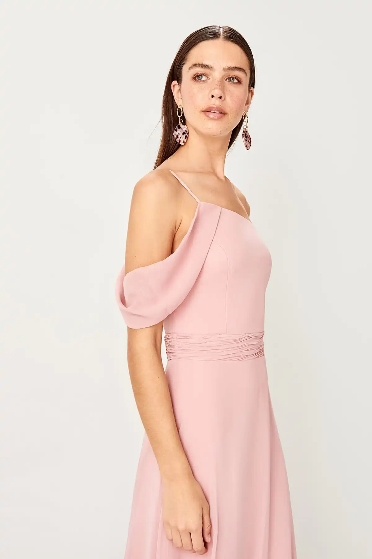 Trendyol Nervur детальное вечернее платье TPRSS19BB0294|Вечерние платья| |