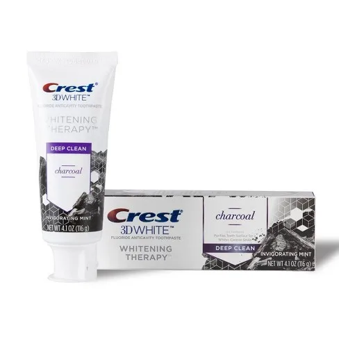 

Crest Toothpaste 3D White Charcoal Whitening - 4.1oz Deep Clean