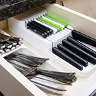 Кухонный Органайзер, коробка для хранения столовых приборов, держатель для ножей, подставка для шкафа, многофункциональная клетка для рабочего стола