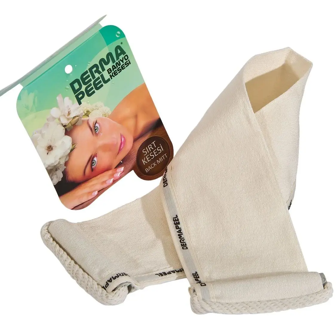 Bath exfoliating bath glove turkish hamam spa sauna skin fiber body cleansing cellulite acne |