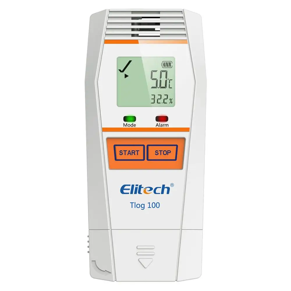 

Elitech Tlog 100 Temperature Data Logger Reusable Temperature Recorder PDF Report USB Port 32000 Points