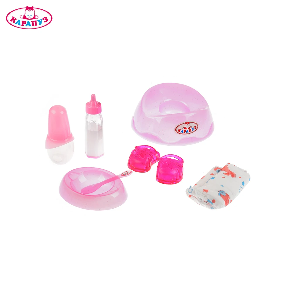 Пупс КАРАПУЗ Сашенька функциональный 40см 8 функций пьет и писает с аксессуарами