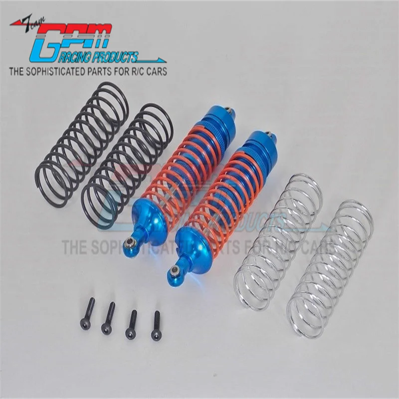 

GPM ALLOY REAR ADJUSTABLE SPRING DAMPER WITH ALLOY BALL TOP&BALL ENDS-1PR SET FOR TRAXXAS 1/10 SLASH 4X4 RUSTLER VXL Upgrade