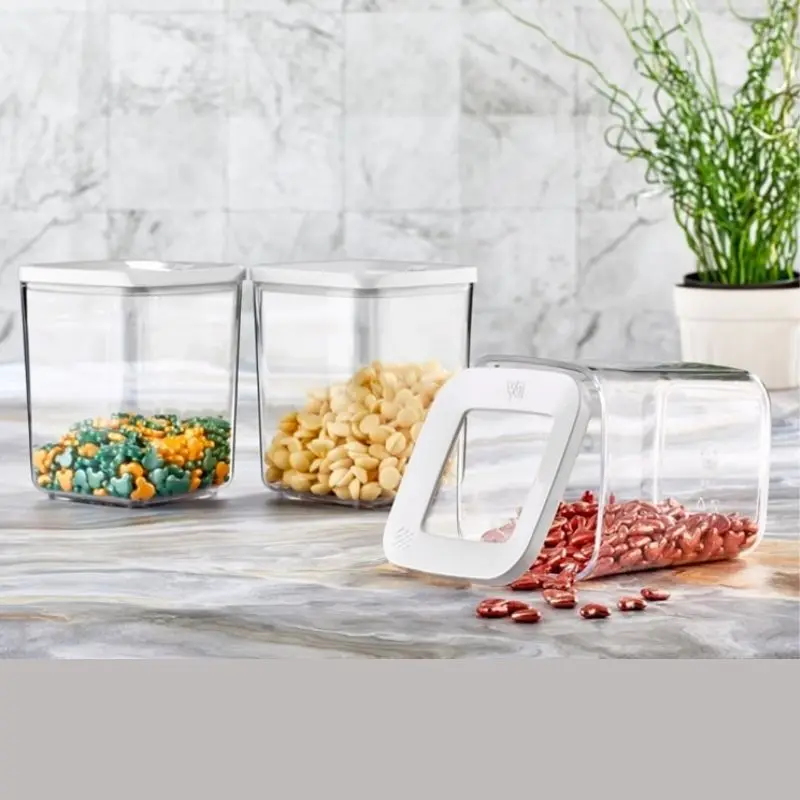 12 шт. Прозрачный квадратный контейнер для хранения Коробка пищевых продуктов
