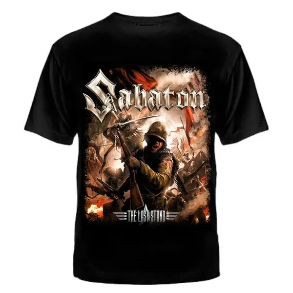 ФУТБОЛКА SABATON футболка качество шелкография сочные краски хлопок серия вечная