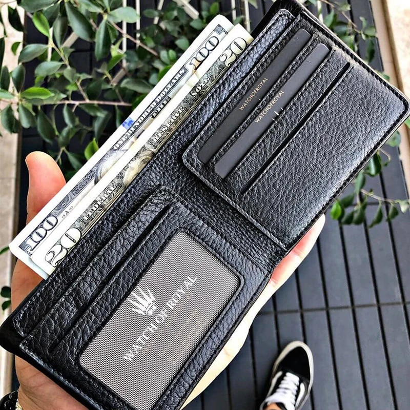 

Handmade Vintage Crazy horse Genuine Leather Wallet Men Wallet Leather engrave Short Wallet Men Purse Male Money Clips Money bag Genuine Leather Card Holder Men Cow Leather With Wallet Free Custom 2