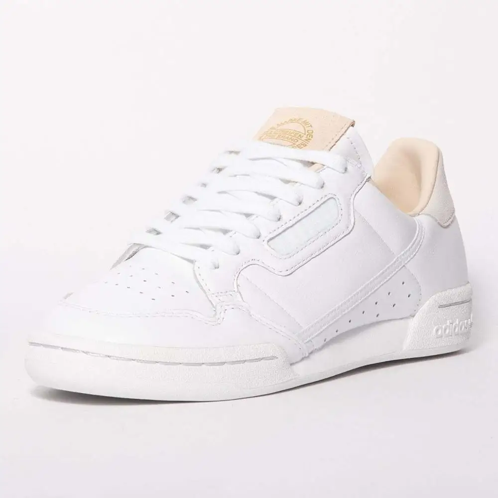 ADIDAS ORIGINAL CONTINENTAL 80 кожа мужская модная для езды белая бежевая|Беговая обувь| |