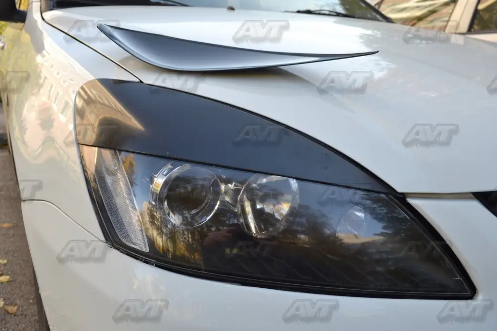 Реснички брови для Mitsubishi Lancer 9 2003~ 2009 ABS пластик молдинги светильник s дизайн интерьера светильник для стайлинга автомобилей украшения Аксессуары
