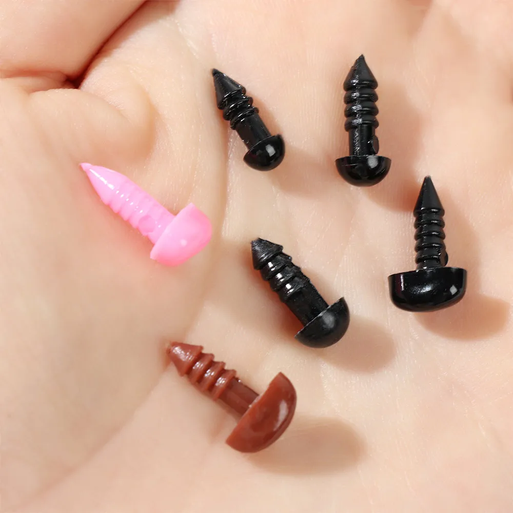 

1Set Doll Safety Eyes Wood Joints Connectors Triangle Nose For Toys Teddy Bear Stuffed Craft DIY Mix Dolls Accessories Box