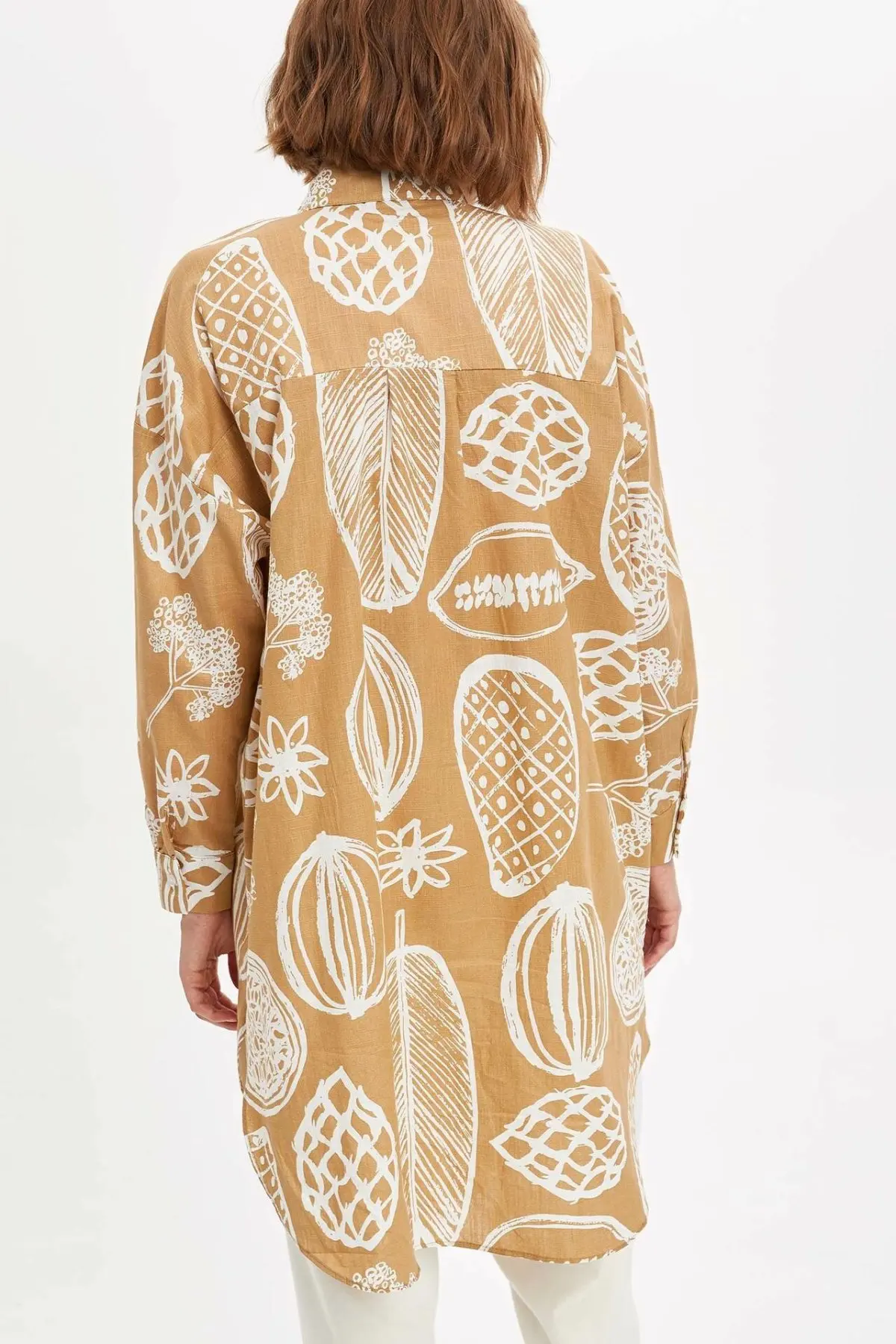 Дефакто модная женская рубашка с длинным рукавом Женская Повседневная Длинная