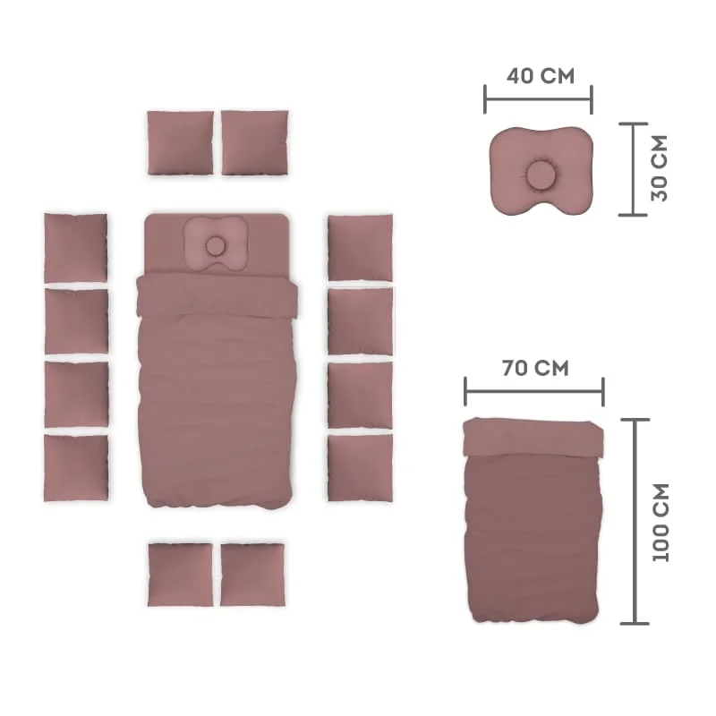 Комплект в кроватку постельное белье бортики Mamdis | Мать и ребенок
