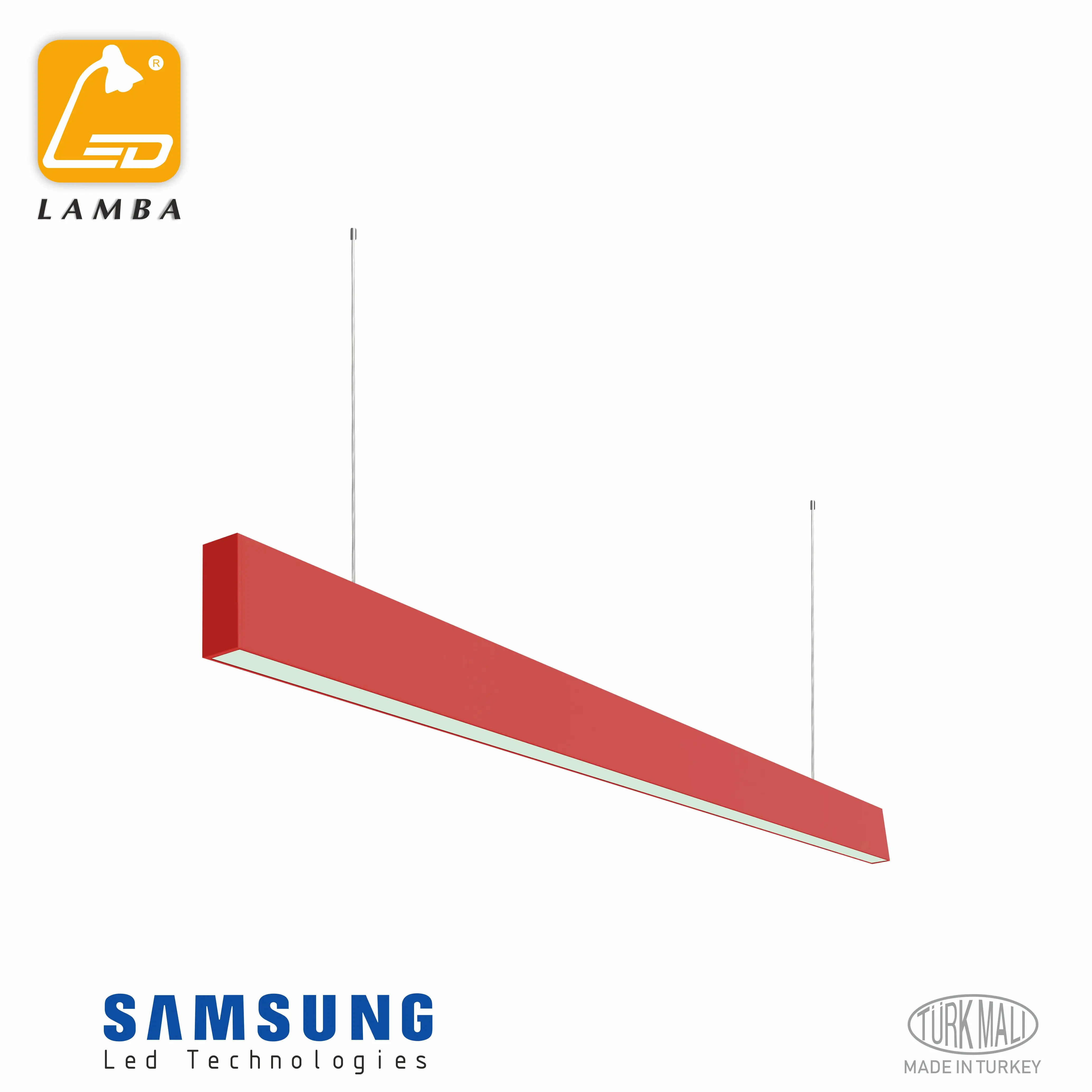 

Lambaled SLIM 200cm Linear Led Pendant Lighting 50W-Different Body Colors-Nordic Modern Minimalist Led Chandelier lamp