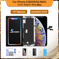 oled for iphone x xr xs xsmax with 3d touch digitizer assembly 11 12 pro max lcd screen replacement display true tone supported
