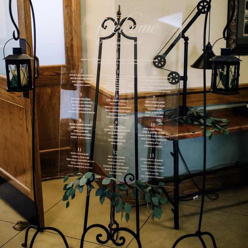 Индивидуальная акриловая таблица для сидений свадебных табличка индивидуальный