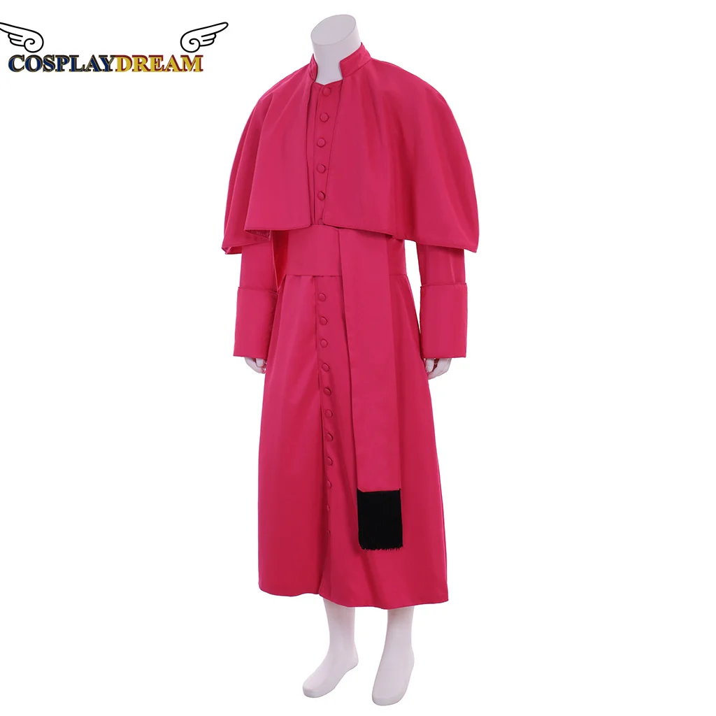 Косплей мечта Римский красный священник касканчик Костюм средневековый мужской
