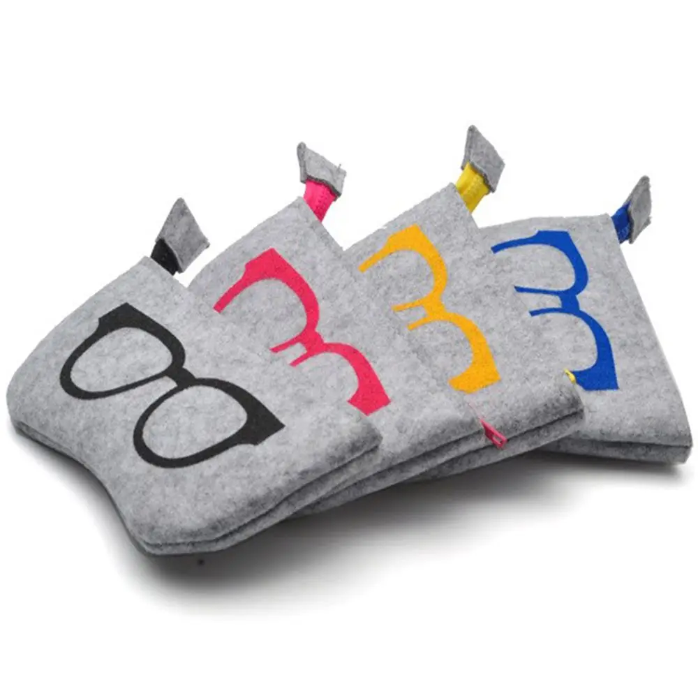 Футляр для очков на молнии унисекс модный простой чехол с логотипом сумка