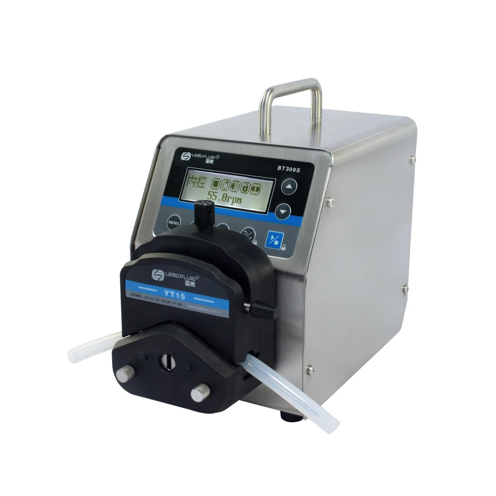 

BT300S YT25 Lab Industrial Flow Speed Dosing Peristaltic Pump Chemical Liquid Fluid Pump 0.16-1690 ml/min