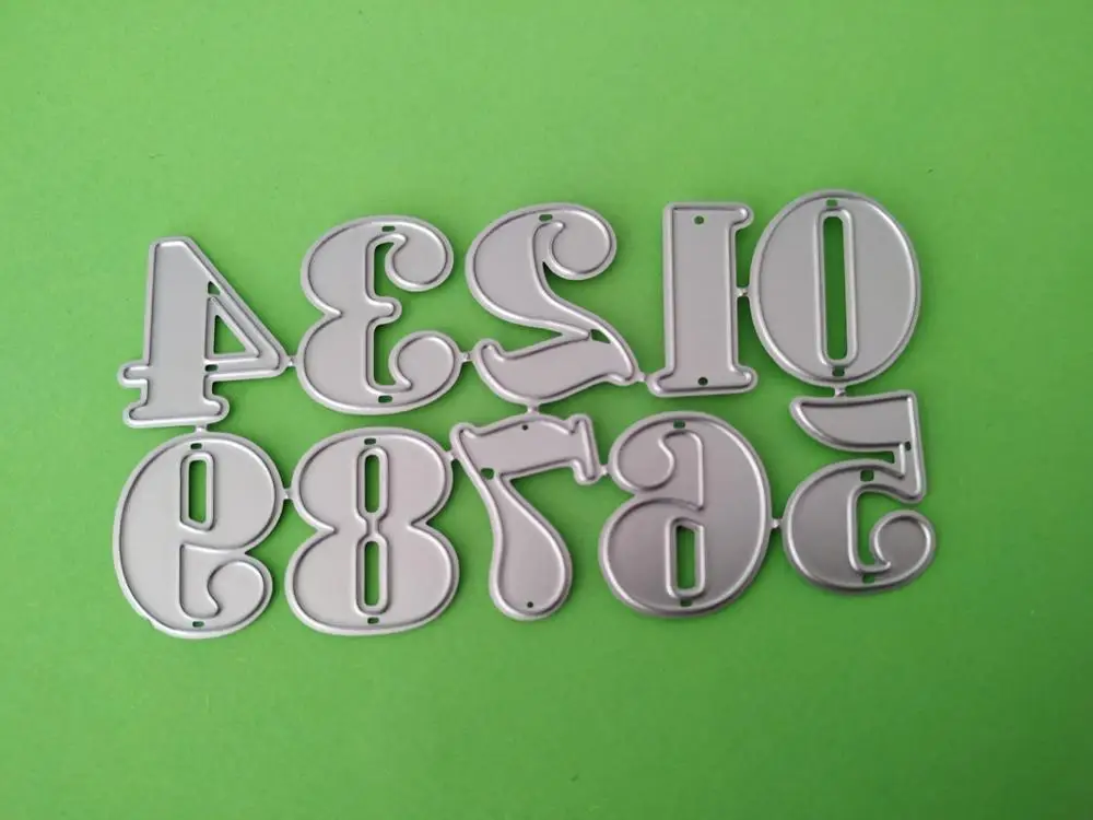 Металлические штампы с цифрами 0 9 трафареты ремесла сделай сам альбом для