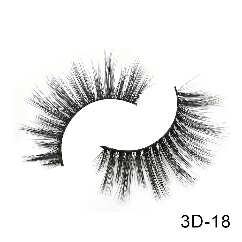 3D-18 6 пар Friholl. m Искусственные норковые ресницы натуральные длинные ресницы ручной работы макияж 25 мм Искусственные норковые ресницы 3D синтетические шелковые накладные ресницы - Цвет: 3D-18