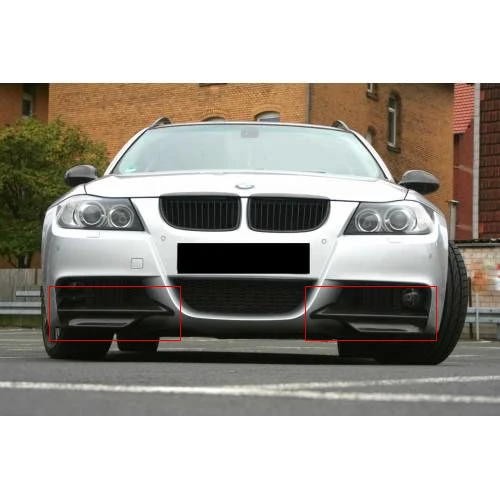 Сплиттер для переднего бампера BMW E90 M Tec 3 Series 2004 2005 2006 2007 2008 2009 (не LCI) глянцевый