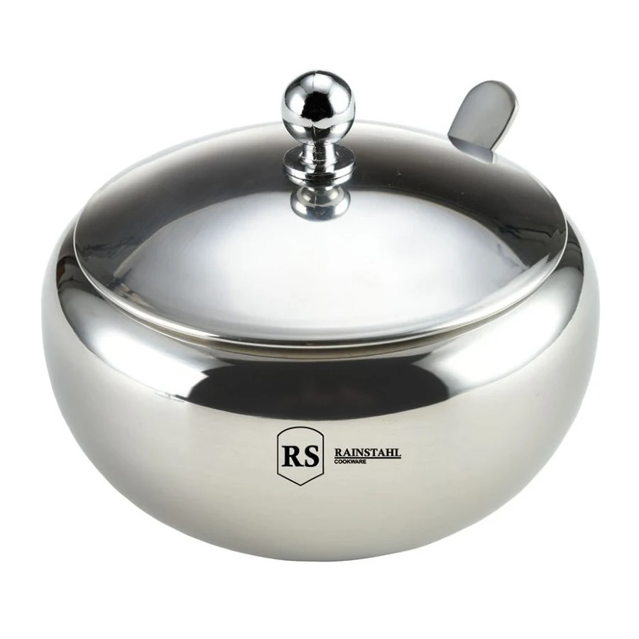 Сахарница с ложкой и метал.крышкой 560 мл | Дом сад