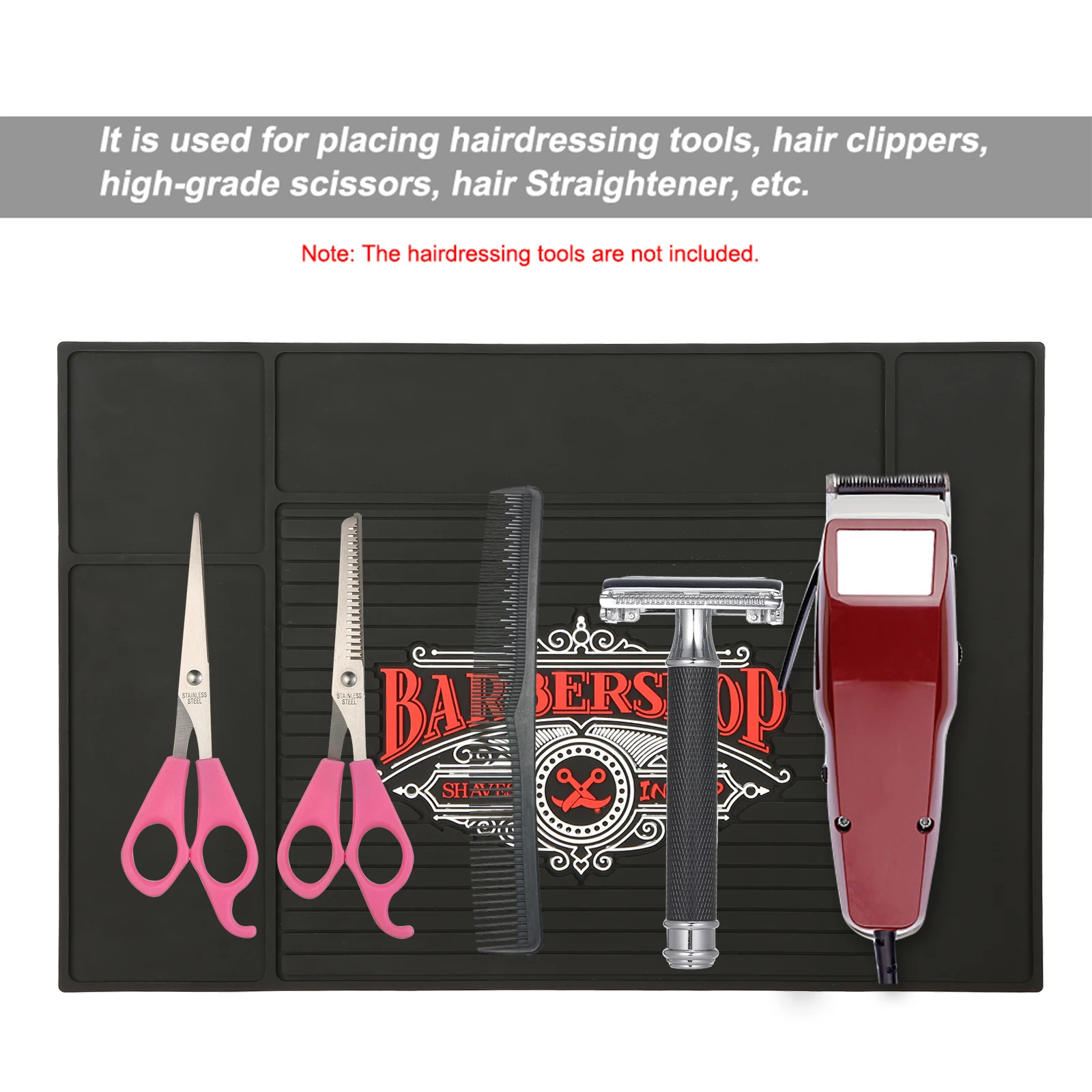 

New Salon Use Hairdressing Anti-skid Silicone Mat Heat-Resistant Pad for Hair Straightener Curling Iron Tool Barber Accessories