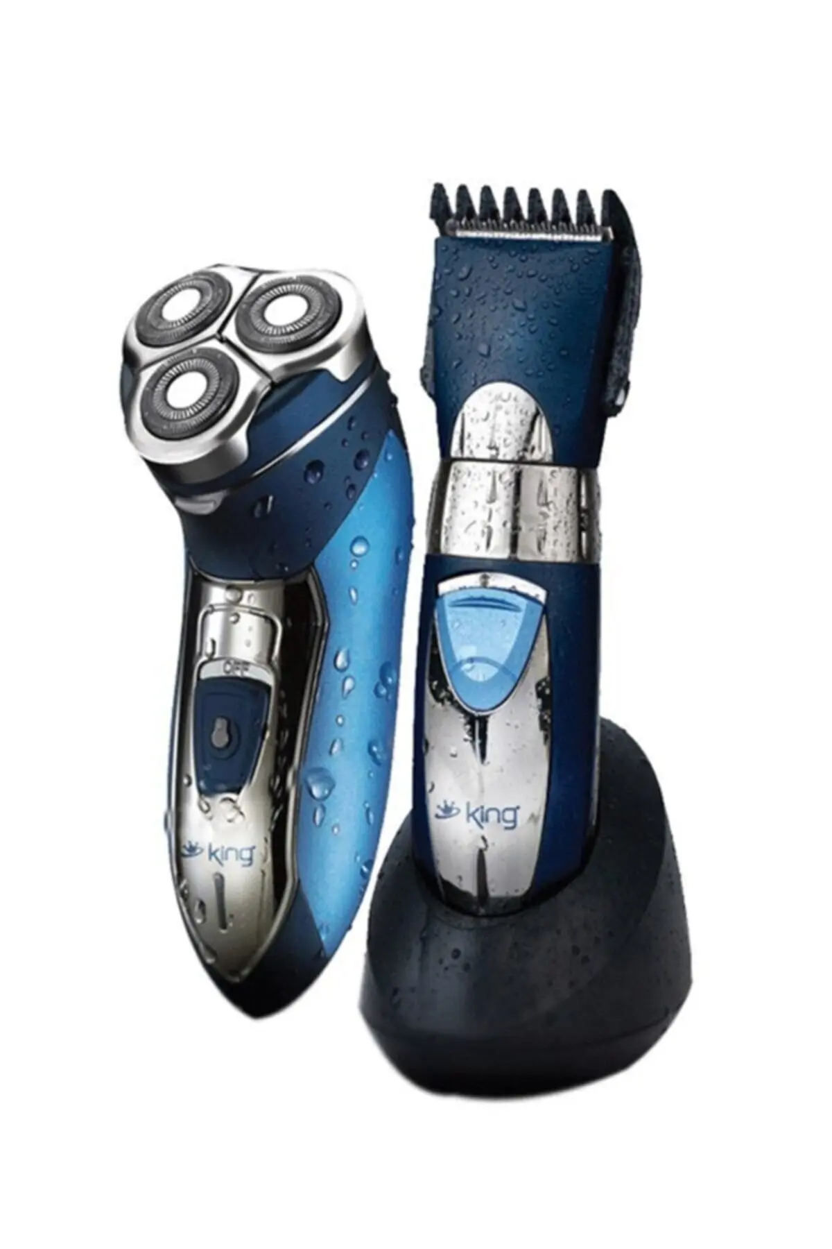

King P070-071 Aquaduo Hair Clipper & Shaving Set