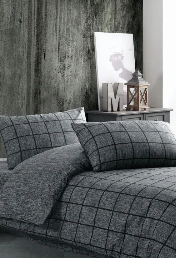 

Casa Carina Ranforce Double Personality Wheel Veiled Duvet cover set Square Black soft cotton home textile