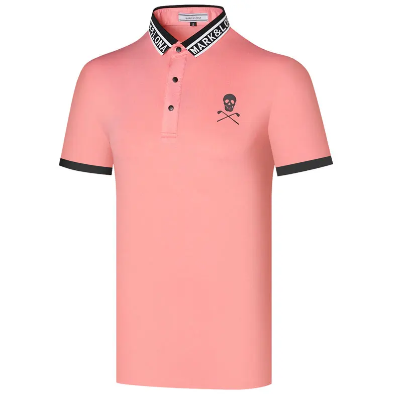 Летняя рубашка для гольфа с коротким рукавом новая мужская одежда спортивные