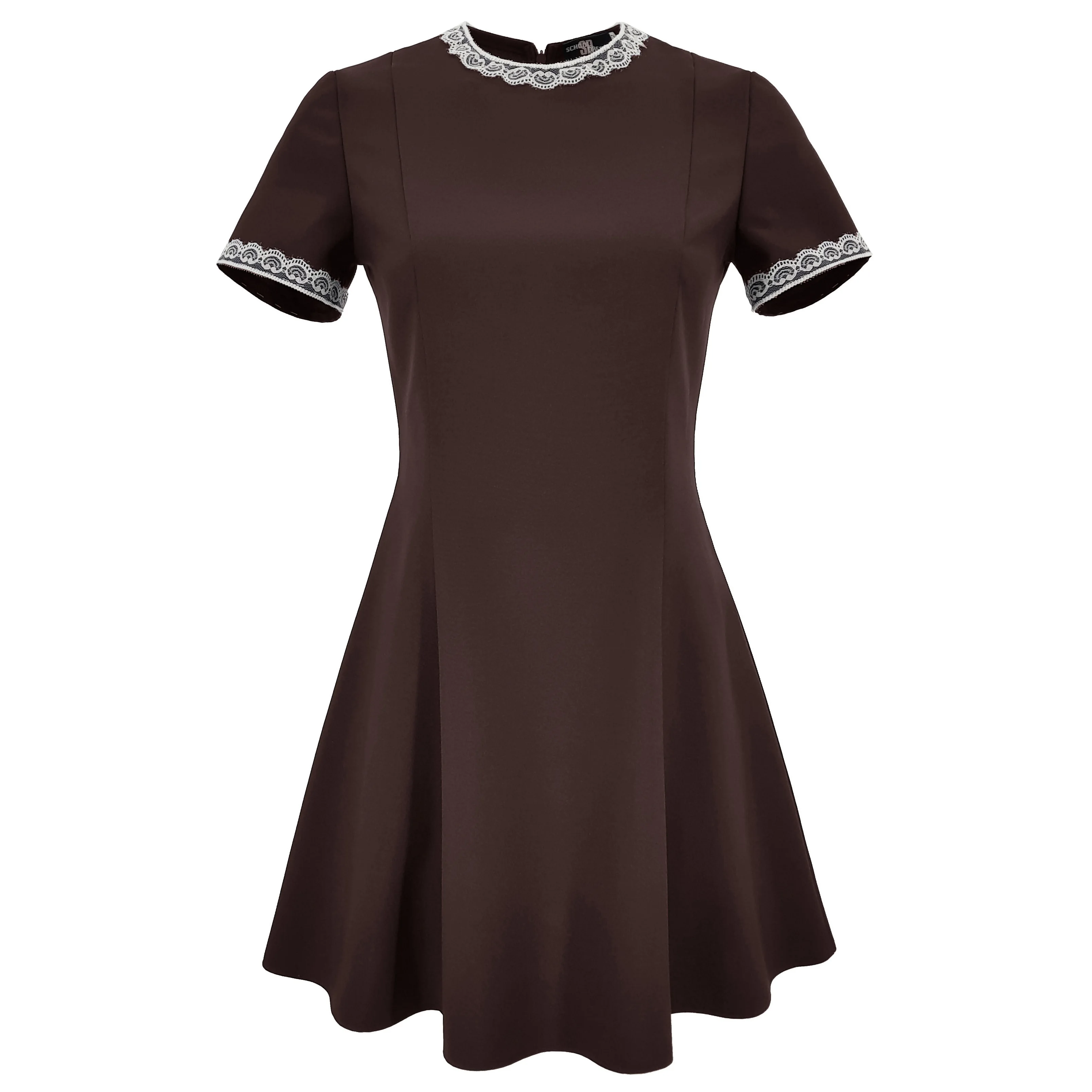 Платье школьное на последний звонок / Коричневое Синее Школьное платье детское