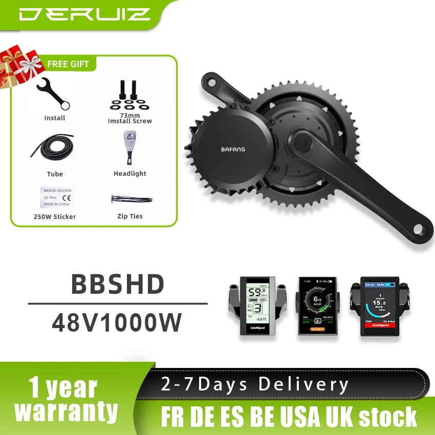 

Bafang motor BBSHD BBS03 8fun electric bike ebike 48V 52V 1000W mid drive motor e-bike conversion kit engine for bicycle