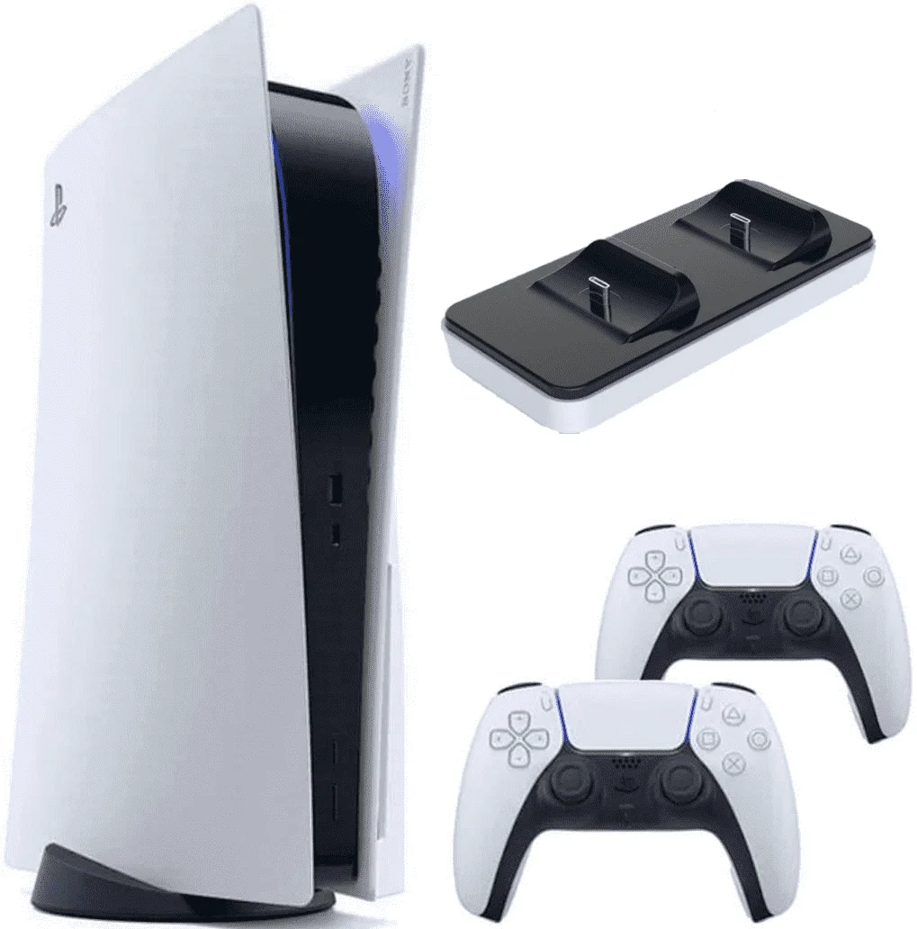 Sony PlayStation 5 + 2-й геймпад зарядная станция DOBE | Электроника