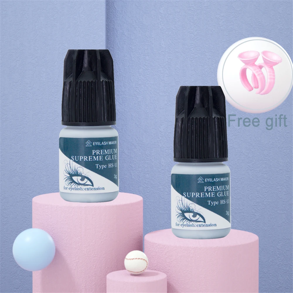 Free Shipping Korea Supplies Professional 2s Dring Time HS 11 Glue With Eyelash Extension Glue