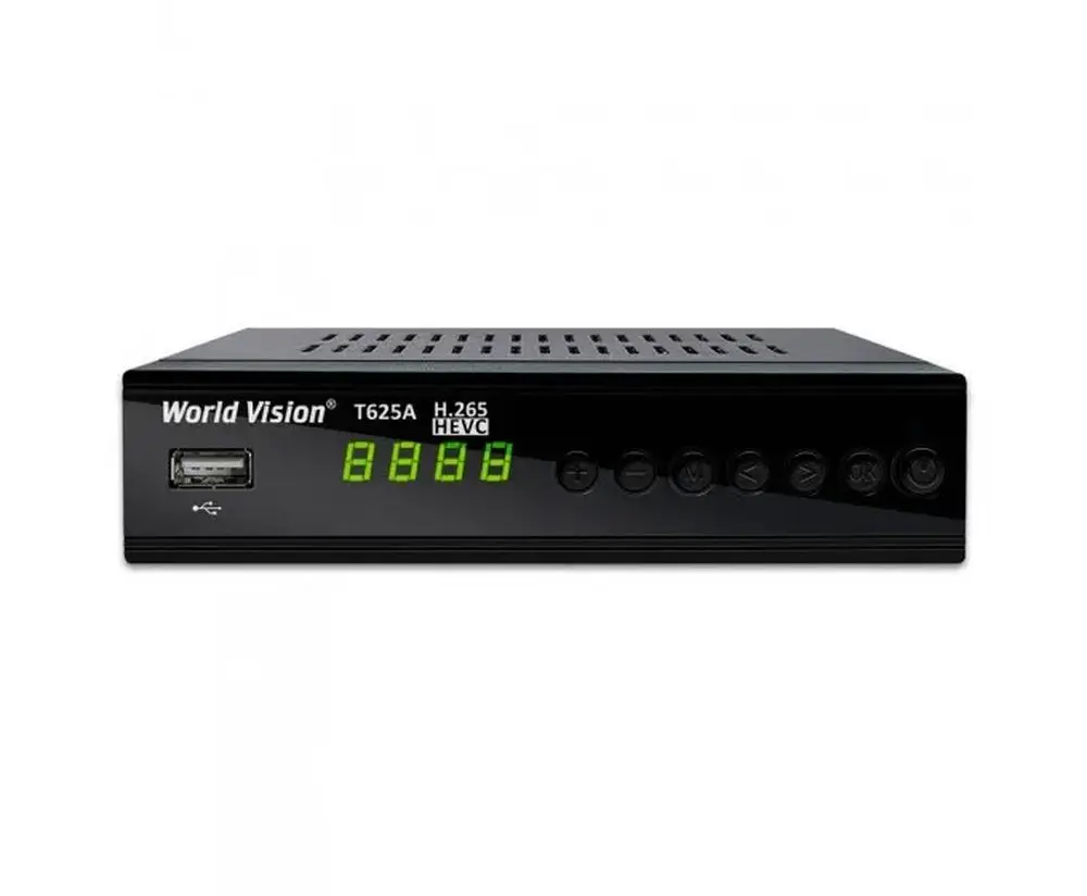 Ресивер цифровой World Vision T625A эфирный DVB-T2/C приставка бесплатное тв TV-тюнер