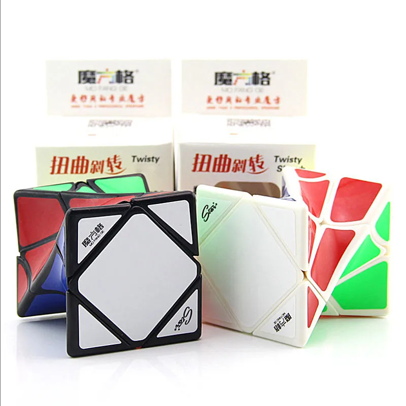 QiYi MoFangGe twisty skew cube QIYI переплетенный магический куб Speed игрушки волшебные кубики