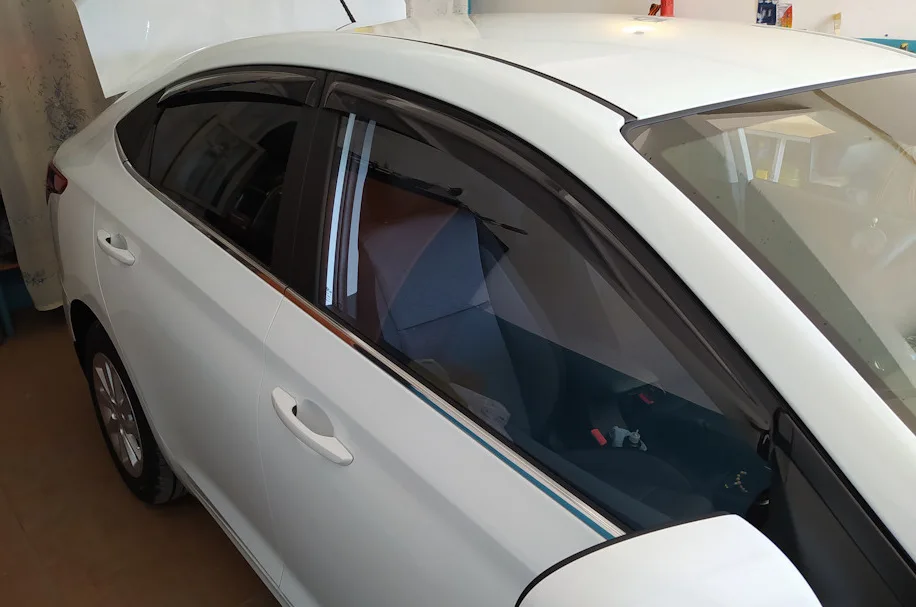 Ветровики для хюндай солярис 2017 2018 2019хендэ дефлекторы окон дождевики на окна