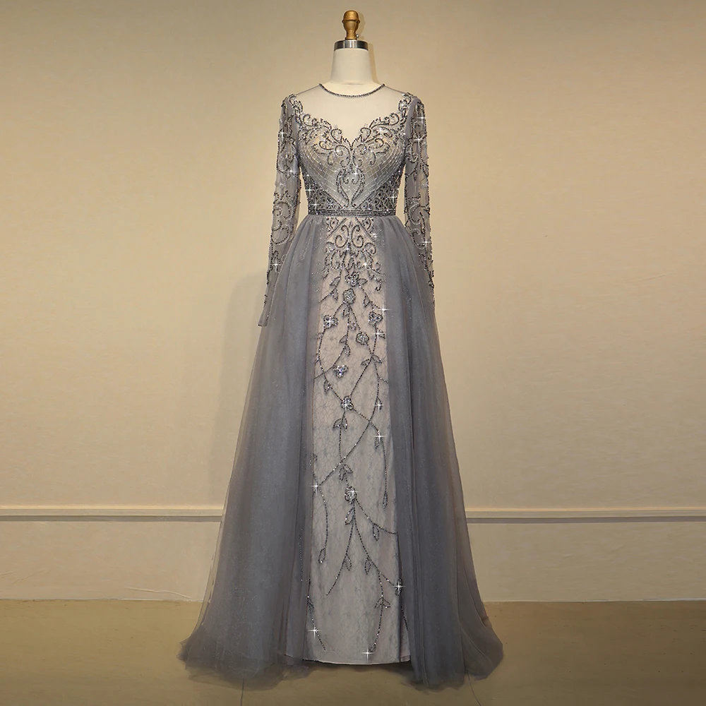 Женское блестящее вечернее платье Элегантное Длинное со стразами вечерние