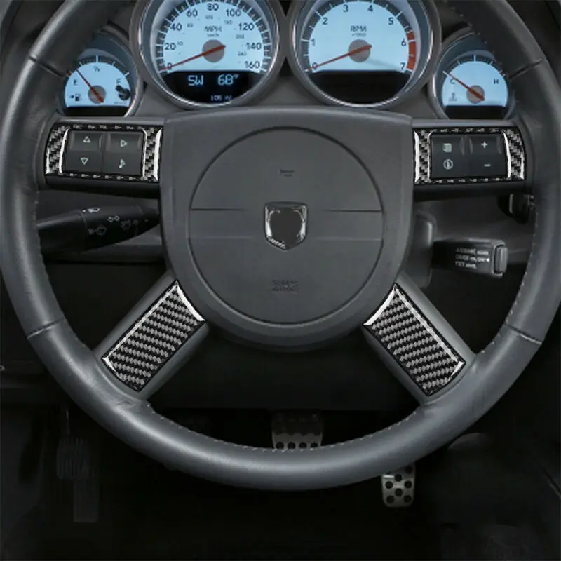 12 шт./компл. для Dodge Challenger 2008-2010 углеродного волокна наклейки на автомобиль