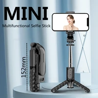 roreta new mini wireless selfie stick 15 2cm foldable monopods tripod with bluetooth shutter for xiaomi huawei iphone smartphone